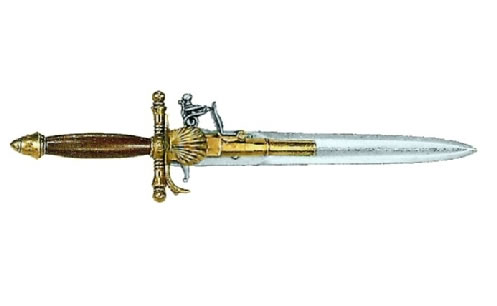 18th Century French Dagger/Pistol - Non-Firing